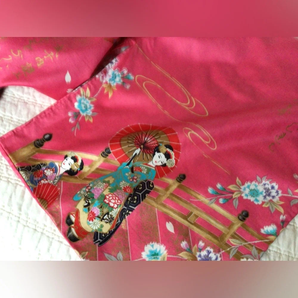 Japanese Kimono, O/S, Cotton, New - Picture 6 of 9